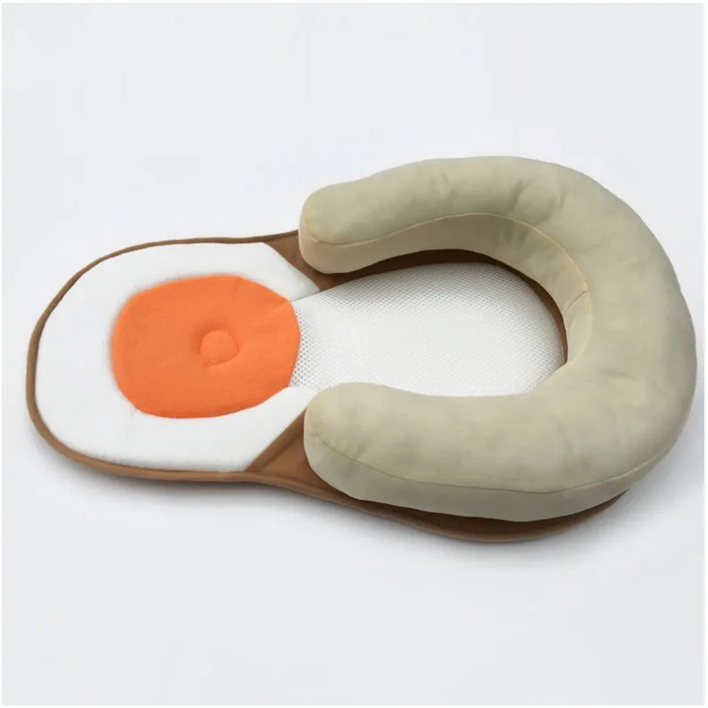 Подушка для новорожденных в форме латекса, стильная подушка для младенцев, 2 цвета, детская подушка, противоопрокидывающийся матрас, коврик для сна