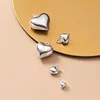 Trustdavis Real 925 Sterling Silver 3D Love Romantic Heart 4 6 8 13 15mm Charm Pendant Handmade DIY Accessories Wholesale DZ20 ► Photo 3/6