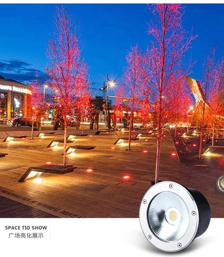 LED 지하 조명 10W 12W 15W 20W IP68 방수 플로어 램프, 야외 지상 풍경 정원 경로 매장 마당 220 vdc12 v 4