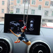 Cute Anime Flying Magical Girl Dolls Decoration Pendant Car Rearview Mirror Pendant Auto Interior Accessories Interesting Gift