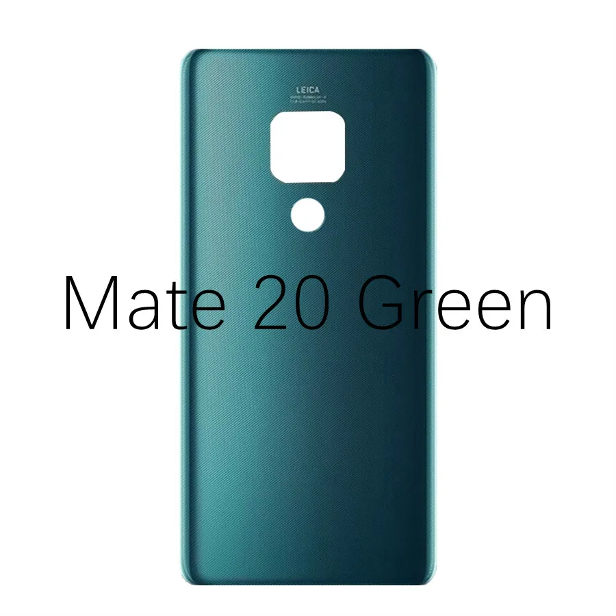 Для huawei mate 20 Lite Крышка для батареи Задняя стеклянная панель Задняя Дверь Корпус чехол для huawei mate 20 Pro крышка для батареи mate 20 окно - Цвет: Mate20 Green