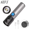 USB Rechargeable T6 LED Flashlight Portable Built-in 1200mAh lithium Battery Waterproof Camping light Zoomable Torch Output ► Photo 1/5