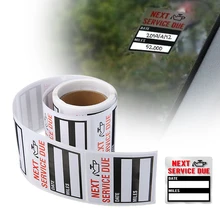 

100 Labels/Roll Oil Change/Service Reminder Sticker 5*5cm Window Sticker Adhesive Labels Car Sticker Car Accessories