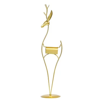 

Nordic Luxury Gold Deer Model Figurine Metal Modern Art Figurine Ornament Home Decoration Accessories Desktop Decoration