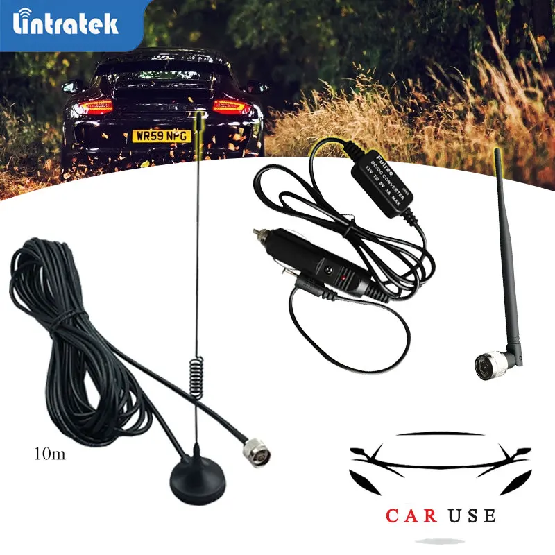 

Lintratek car use accessory for gsm umts lte 2g 3g 4g booster repeater signal amplifier cell phone car set cellular amplifier dd