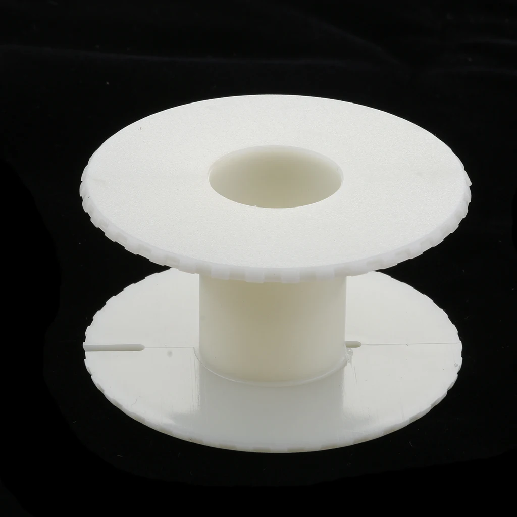 

White Plastic Spools - Empty Spools - Crafts Thread Cord Wire Rope Chain Roll
