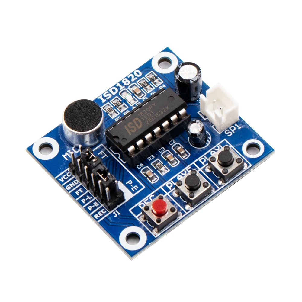 ISD1820 записывающий модуль голосовой модуль Голосовая плата телефонная Модульная плата с микрофонами+ громкоговоритель
