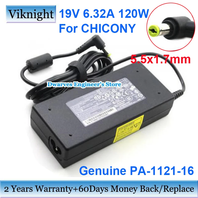 Натуральная PA 1121 16 ADP 120ZB BB 19V 6.32A 120W AC адаптер Питание для ACER Aspire V3 Серия ноутбуков