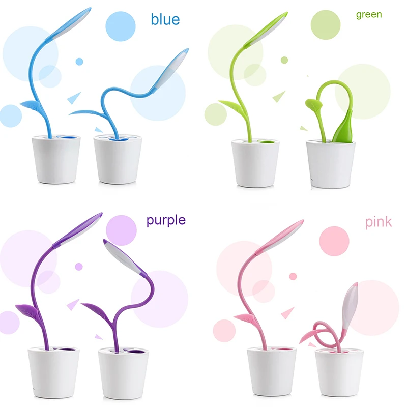 Держатель для ручки светодиодный настольный светильник для ухода за глазами птица для домашнего офиса лампа для учебы Прочный Стол Держатель для ночной ручки DC120