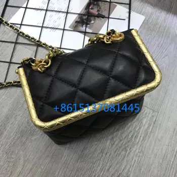 

new style female bag handmade small box bag chain female handbag purse luxury brand ladies leather messenger bag shoulder bag