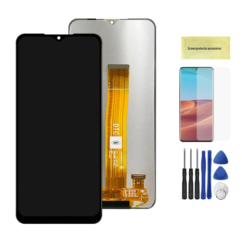 6.5" Original DISPL For Samsung Galaxy A12 LCD Display For SamsungA12 A125F with Frame Touch Screen Digitizer Replacement Parts the best screen for lcd phone black Phone LCDs