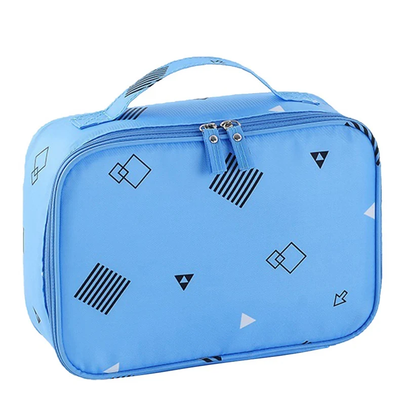I1 1 PC Printed Makeup Bag Portable Zipper Makeup Bag Large Capacity Women Cosmetic Storage Travel Make Up Bag Dropship New Arrival - Цвет: I1