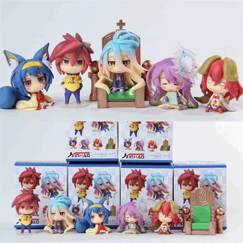 Экшн-фигурка из ПВХ NO GAME No LIFE 6 шт./компл. | Игрушки и хобби
