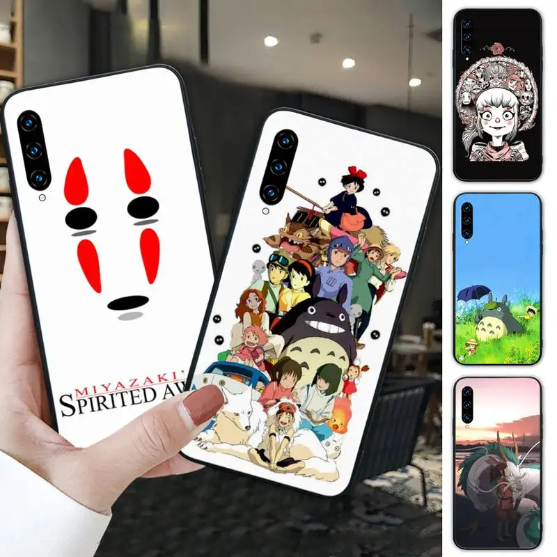 

Spirited Away Anime Black Silicone Cover Case For Huawei Honor 7A 8s 8x 9X 9 10 20s 20 Lite V 30 PRO PLAY Funda