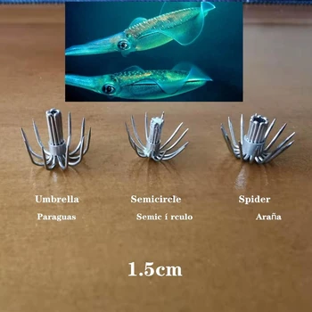 

Umbrella fishing hooks 500pcs Small squid cuttlefish stainless steel fishhooks Spain bait craftsman DIY cccessories Lure tools