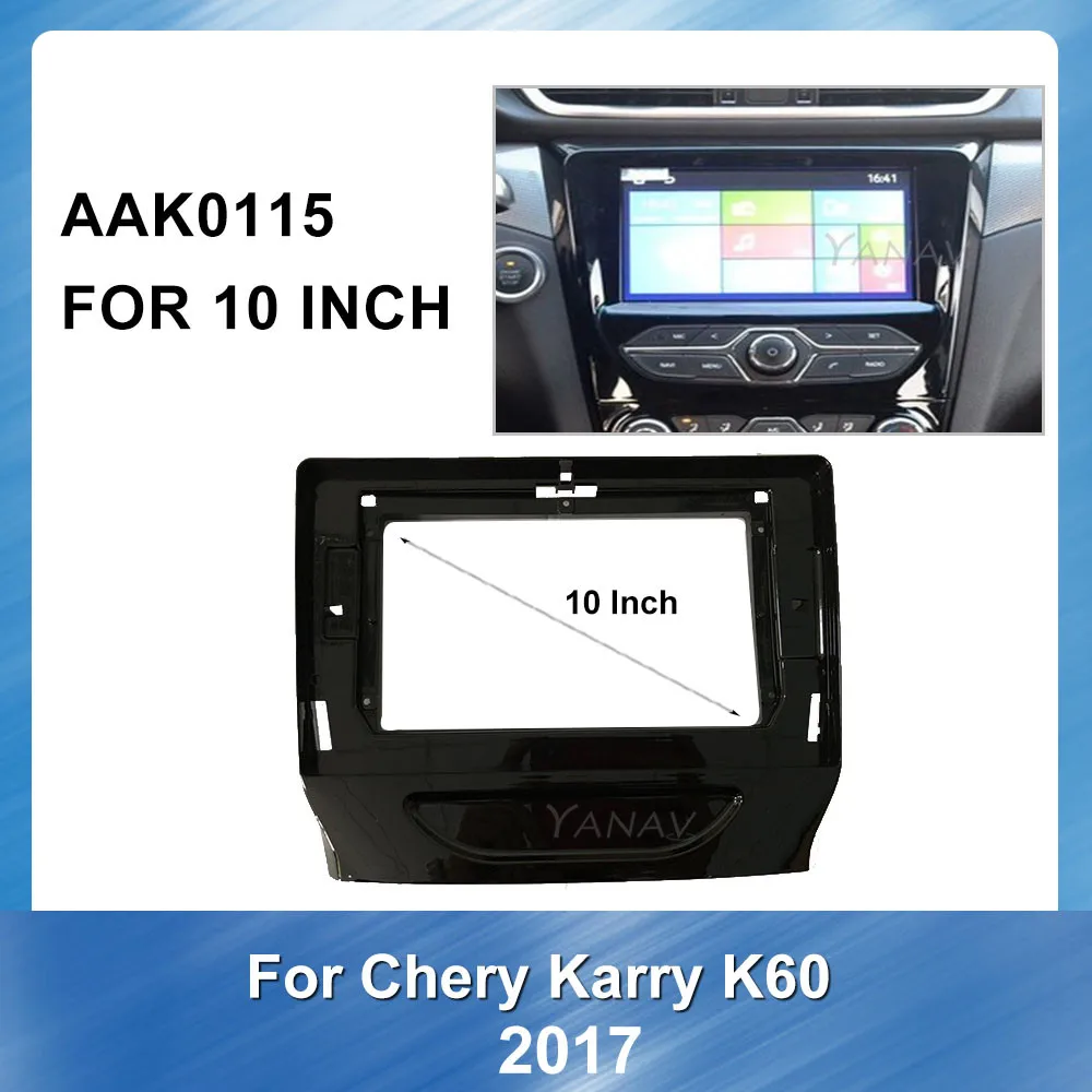 Car Radio Panel Adaptor Refitting Kit Ffascia frame for Chery Karry K60 2017 car Audio Mounting Dash Installation Trim Frame | Автомобили