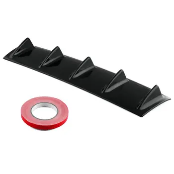 

Universal Car Rear Bumper Lip Diffuser 5/3 Fin Gloss Black ABS Plastic Car-Styling Rear Bumper Lip Diffuser