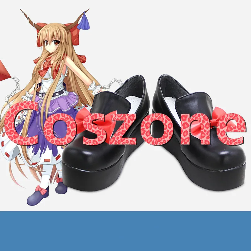 Обувь для косплея Touhou Project Ibuki Suika ботинки Хэллоуина карнавальный костюм