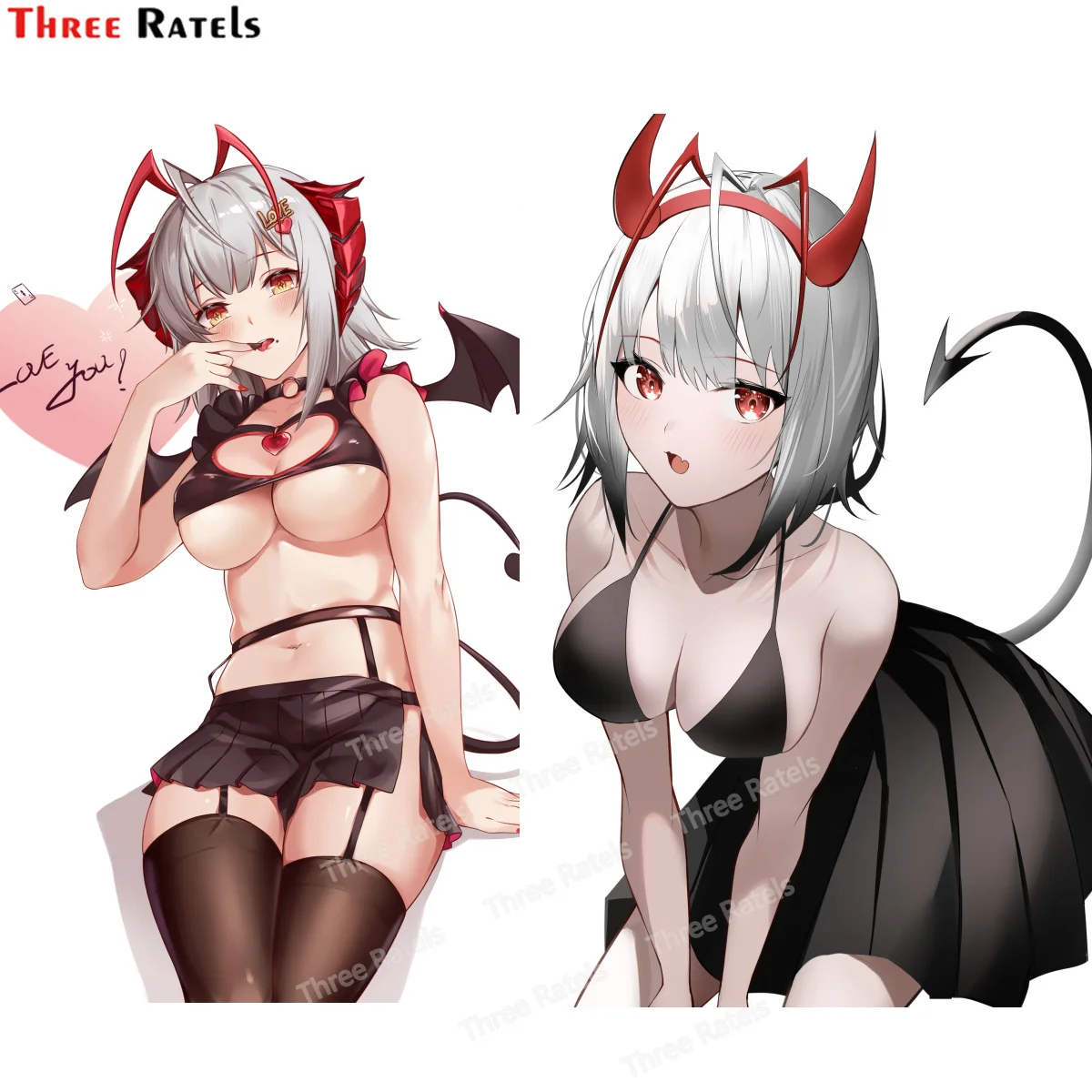 

Three Ratels E755 Wark Nights Lovely Girl Individual Car Stickers Waterproof Sunscreen Vinyl