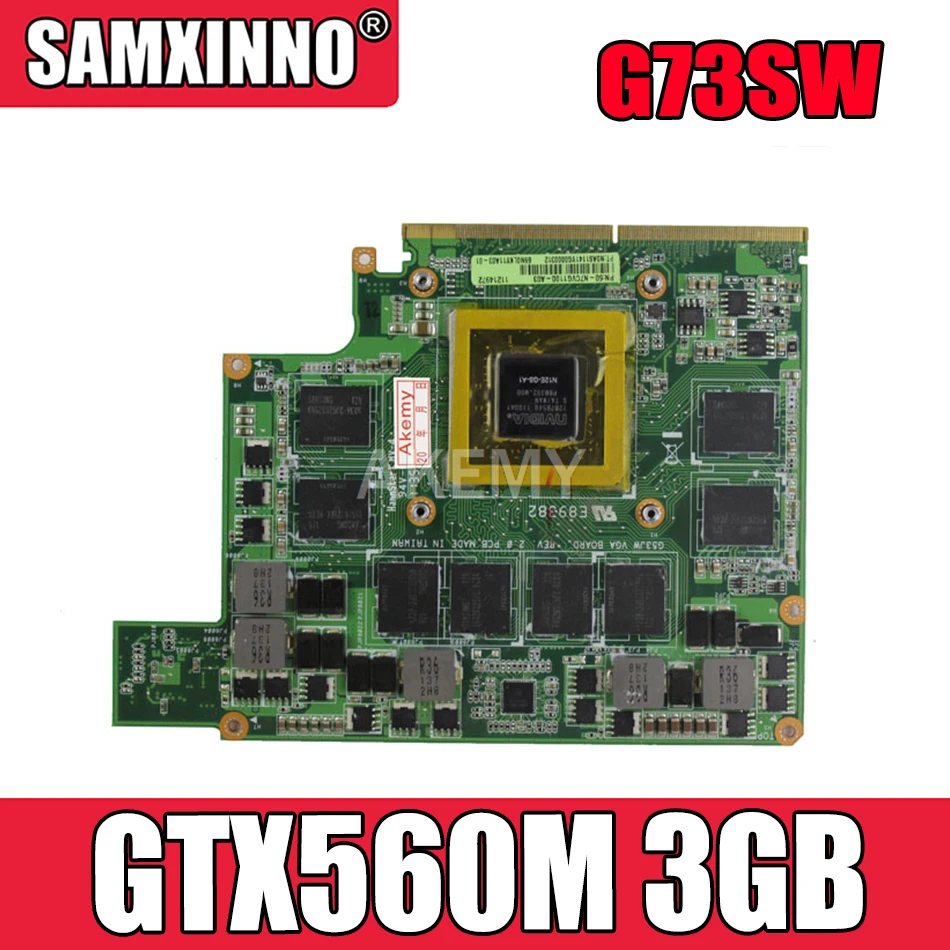 1PCS Mxmiii VGA video card GTX 560m GTX560M For Asus G73SW G73JW G53SW G53SX G53JW VX7 3GB | Компьютеры и офис