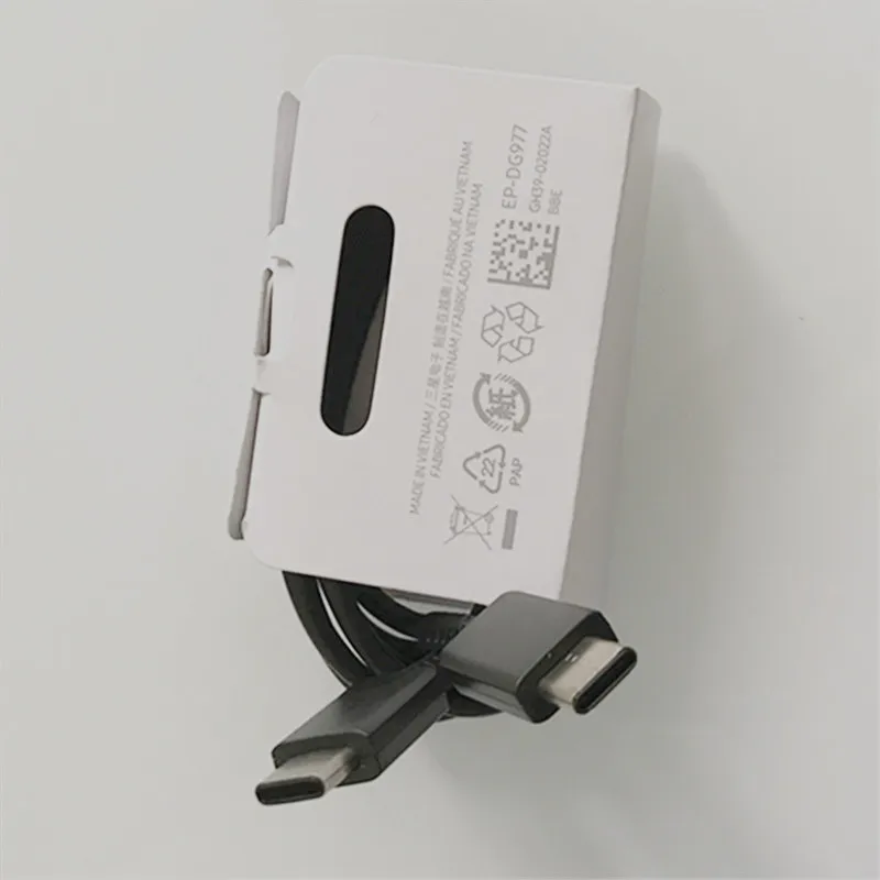 Type-C Cable Samsung PD зарядное устройство QC3.0 ЕС USB супер быстрое зарядное устройство 25 Вт Настенный адаптер 3A PD type C кабель для Galaxy Note 10 Plus S10 Fold 2 W2019 - Тип штекера: Type-C Cable