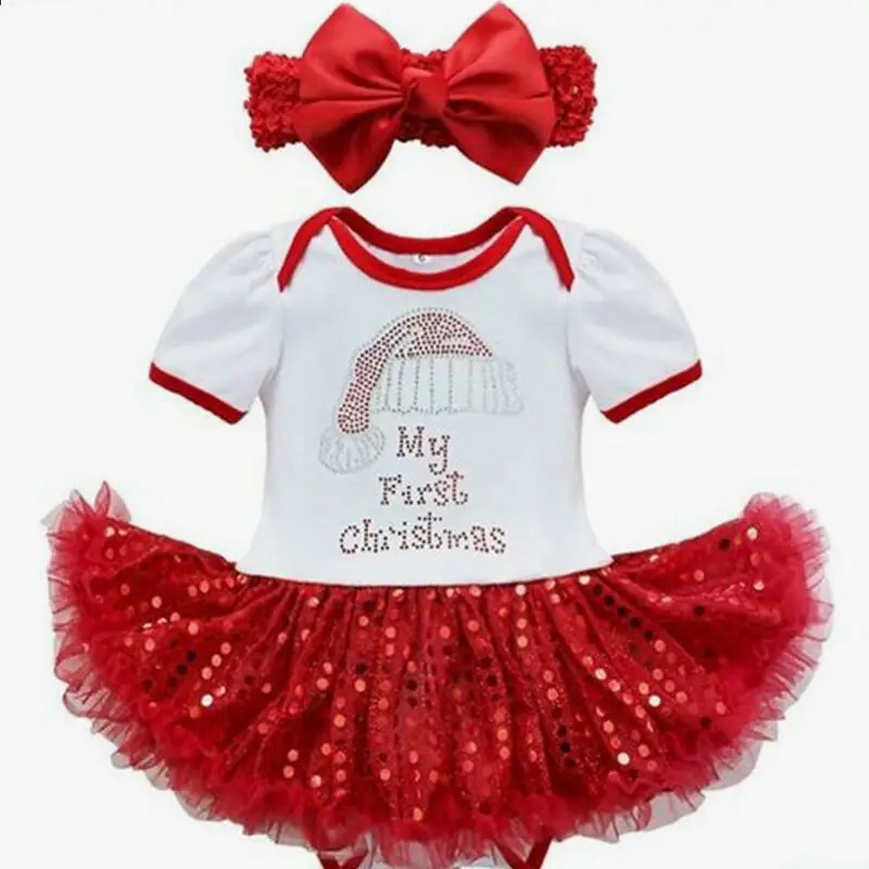 baby girl 1st christmas outfit