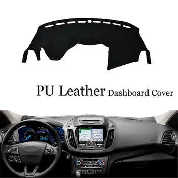 

For Ford Kuga Escape Dashboard Console Cover PU Leather Protector Sunshield Pad