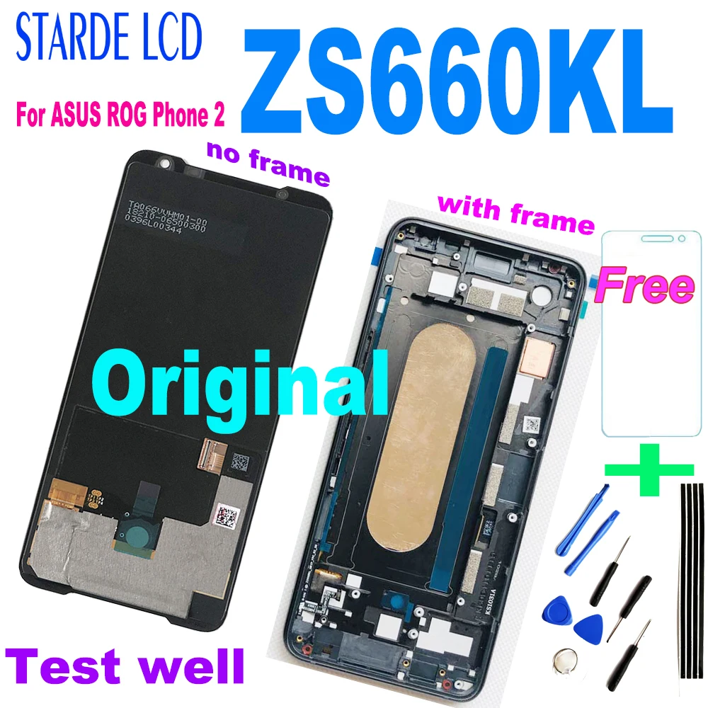 6.59" Original LCD For ASUS Phone 2 Phone2 PhoneⅡ ZS660KL Display Touch Screen Digitizer Assembly Frame ZS660KL LCD _ - AliExpress Mobile
