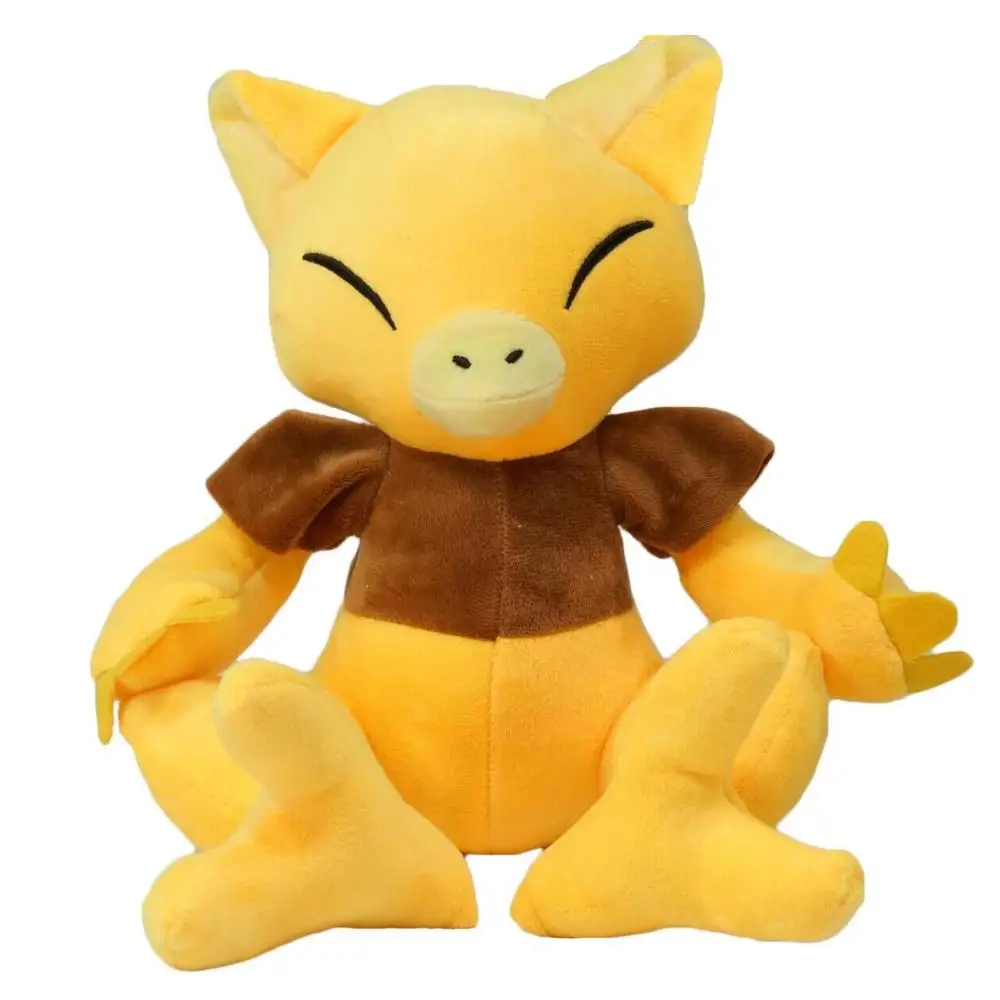 

New Pokemon Anime Kawaii Abra Plush Model Doll Cute Alakazam Monster Soft Decoration Throw Pillow Kids Toys Birthday Gift