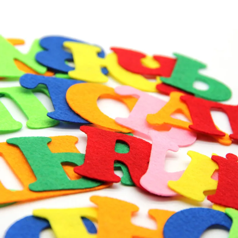 TN 33pcs Russian Letters Felt Alphabet Learnig For Early Childhood Education Kids Nonwoven Alphabet Teaching Handwork Craft Vilt