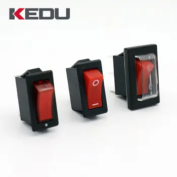 

1pcs KEDU HY35B/HY35C/HY35D 16A 125V 2/3Pins Industrial Pushbutton Rocker Switches Machines Accessories with Waterproof Cover