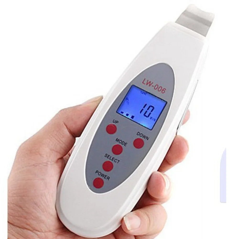 Powerful Digital face LCD 4 modes Ultrasound Ultrasonic Face Skin Cleaning care Acne Removal Spa Pores Cleanser | Красота и здоровье