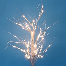 1 шт. 90 см Березовое дерево 60 светодиодов USB интерфейс теплый белый гибкий Березовое дерево огни для фестиваля украшения Свадебная вечеринка