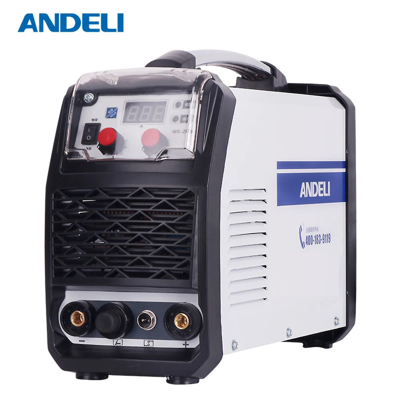 ANDELI TIG-250MS инвертор сварочный аппарат постоянного тока из нержавеющей стали 220 В/380 В TIG/MMA сварочный аппарат 2 в 1 Tig сварочный аппарат