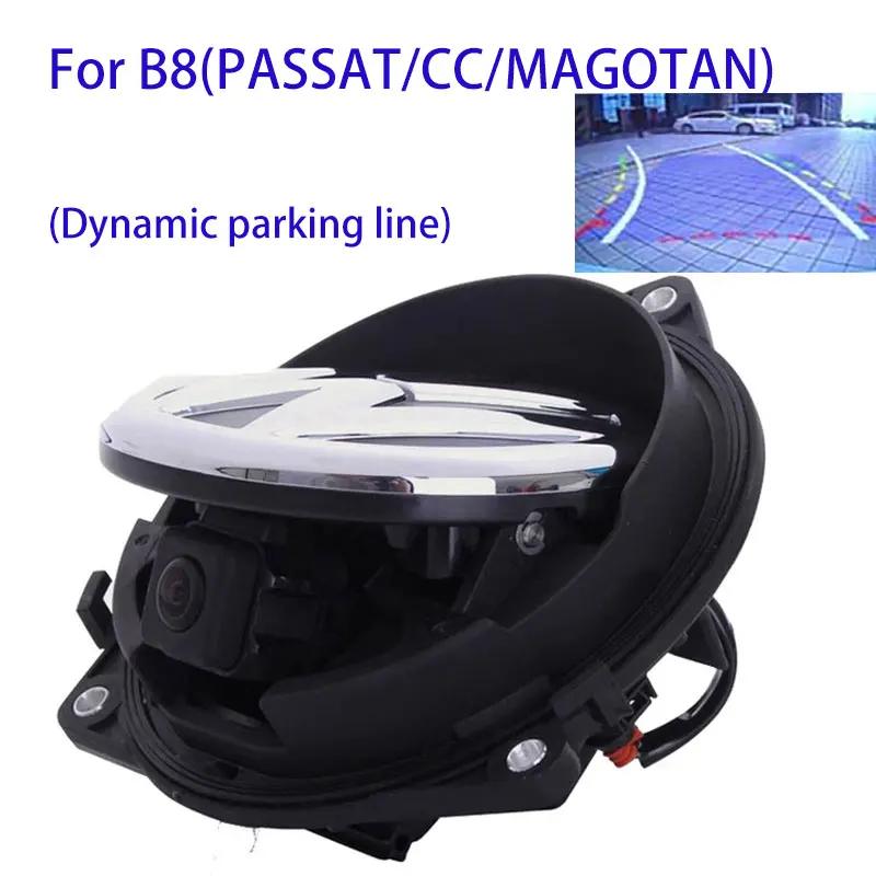 Логотип VW Smart Flip Автомобильная камера заднего вида для парковки VW Passat CC B6/B7/B8 Magotan Beetle Golf 5/6/7 MK6/MK7 - Название цвета: for B8