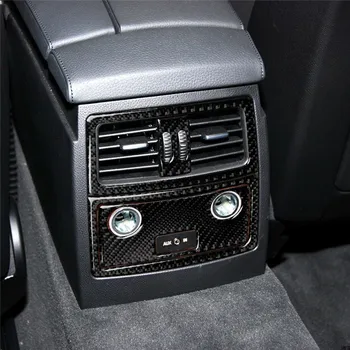 

For BMW E60 E61 5 series 2005-2010 Accessories Carbon Fiber Rear Air Condition Vent Car Stickers and decal Air Outlet Trim Cover
