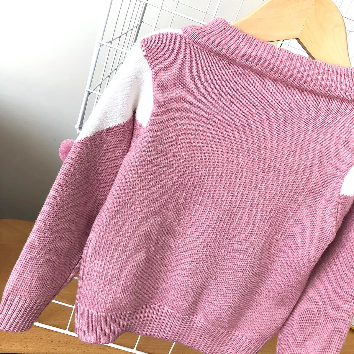 Новые осенние товары; импортные товары для девочек; Южная Корея; Модный Универсальный кардиган; вязаный свитер; Детский свитер с длинными рукавами