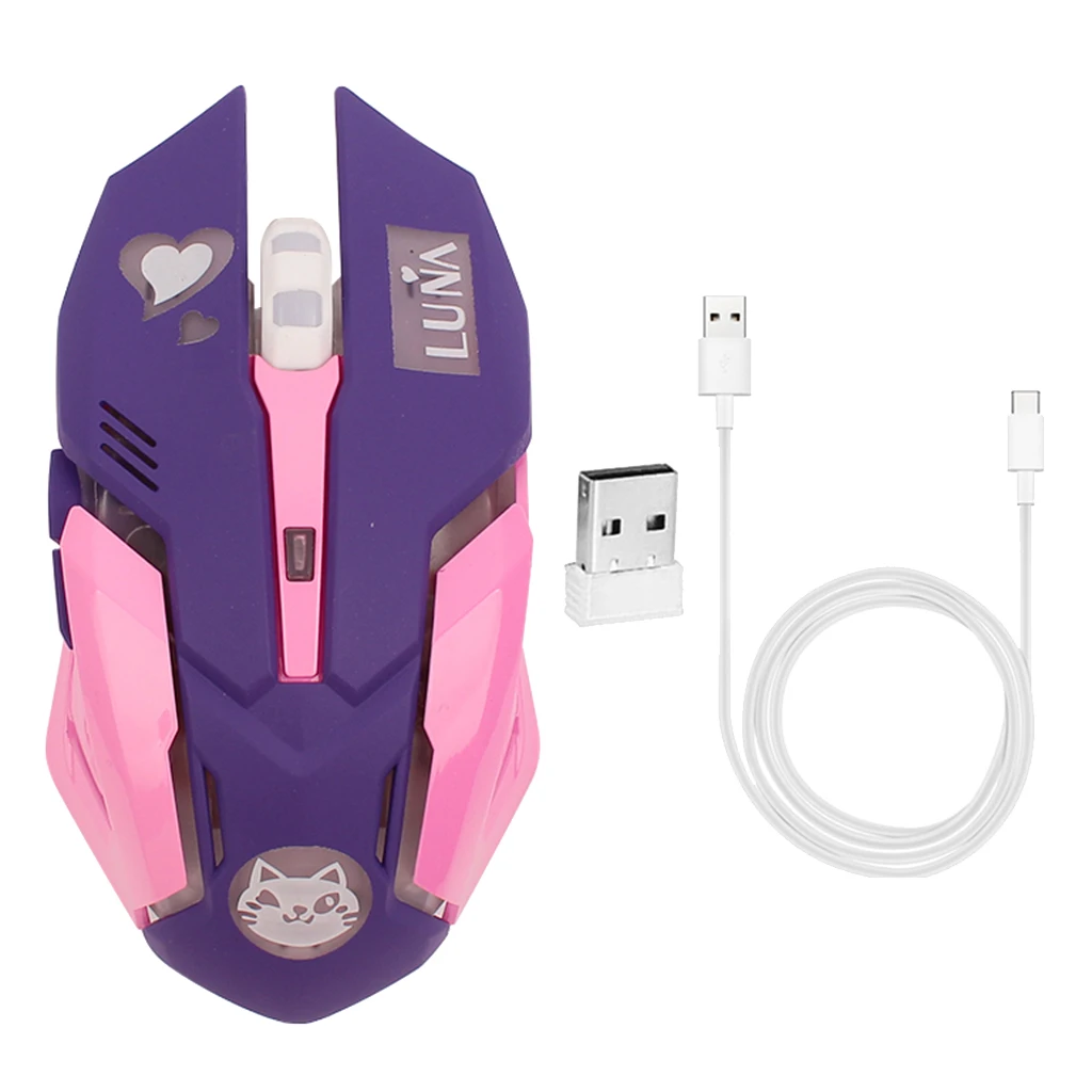 Wireless Gaming Mouse 2.4G Professional Mobile Computer Game Optical Mice with USB Receiver 4 Buttons 2400 DPI for Gamers