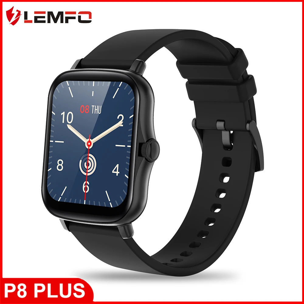 LEMFO-reloj inteligente P8 Plus para hombre y mujer, accesorio de pulsera resistente al agua IP67 con seguimiento de actividad deportiva, pantalla táctil de 2021 pulgadas, compatible con Xiaomi GTS 2, 1,7