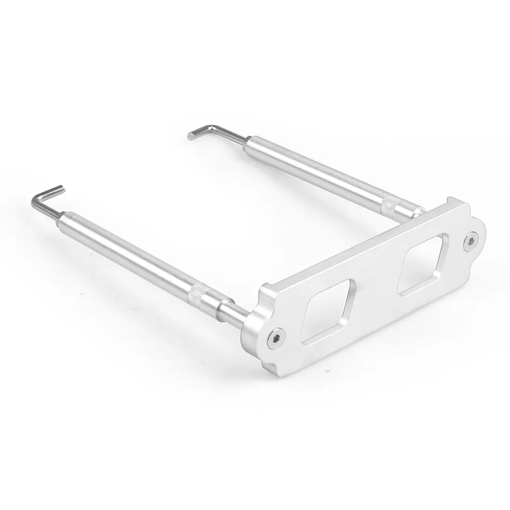 Aluminum Battery Tie Down Kit Hold Down Rod With Stainless Tray Hooks For Honda Civic / CRX S2000 For Acura Integra RSX
