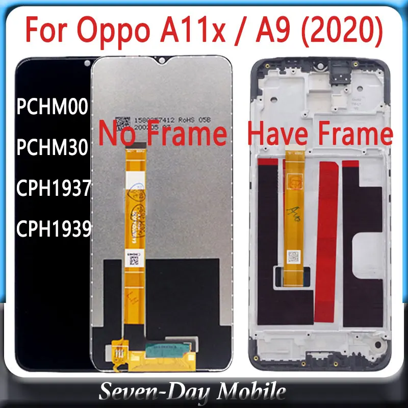 6 5 ''для Oppo A11x / A9 (2020) CPH1937 CPH1939 ЖК дисплей кодирующий преобразователь сенсорного