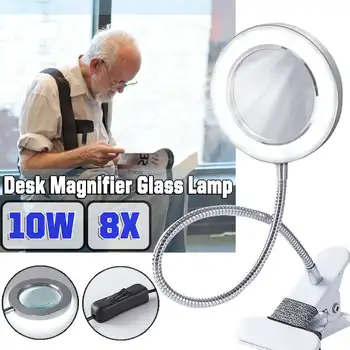

Multifunctional Table Lamp Magnifying Glass Lamp Clip Desk Lamp Eye Protection Reading Led Desk Lamp Beauty Makeup Tattoo Light