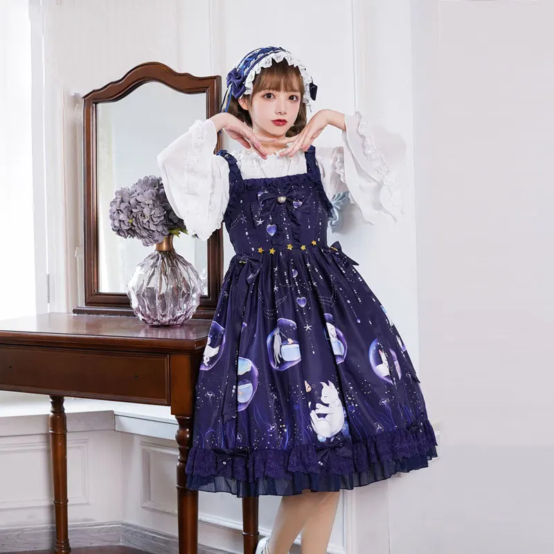 Kitten & Fish ~ Sweet Printed Lolita Casual