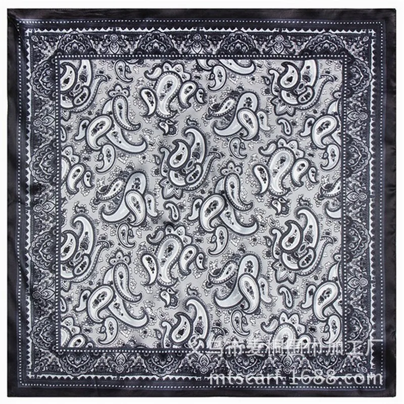 

Vintage Style Paisley Pattern Man Woman Scarf 23 Inch Small Ring Scarves Neckerchief Hand Towel All-match Fashion Accessories