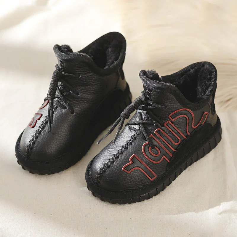 Новинка года; модная зимняя обувь для мальчиков; Chaussure Kids; теплые замшевые зимние ботинки камуфляжной расцветки для девочек; очень мягкие и удобные