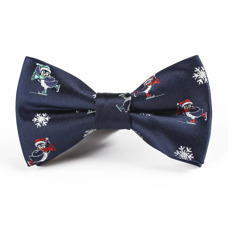 Рождественский галстук-бабочка, детская Снежинка, дерево, рождественская бабочка с узором для мальчиков, детские подарки, Размер 9 см* 5 см, галстуки-бабочки - Цвет: ZY-BB060