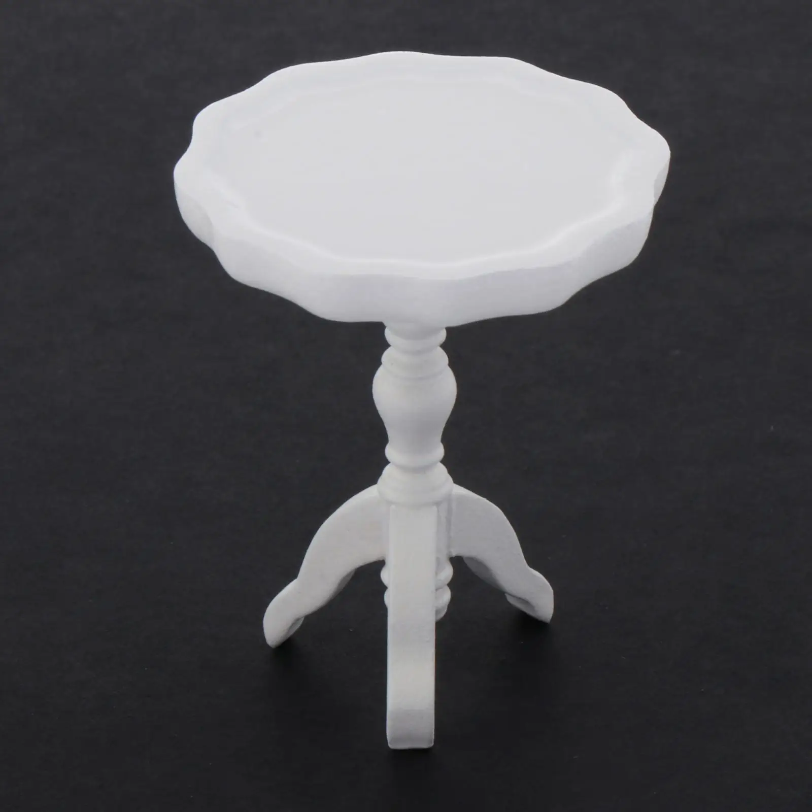 1/12 Scale Dollhouse Miniature Garden Furniture Simple Round Table Coffee Table for Doll House Decor