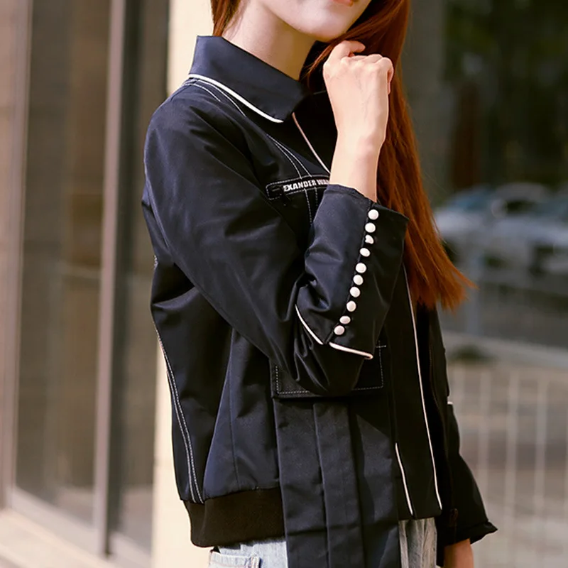 

WOMEN'S Jacket/Baseball Uniform Spring And Summer 2019 Short Korean-style New Style Slim Fit Students Harajuku Thin Coat Women's