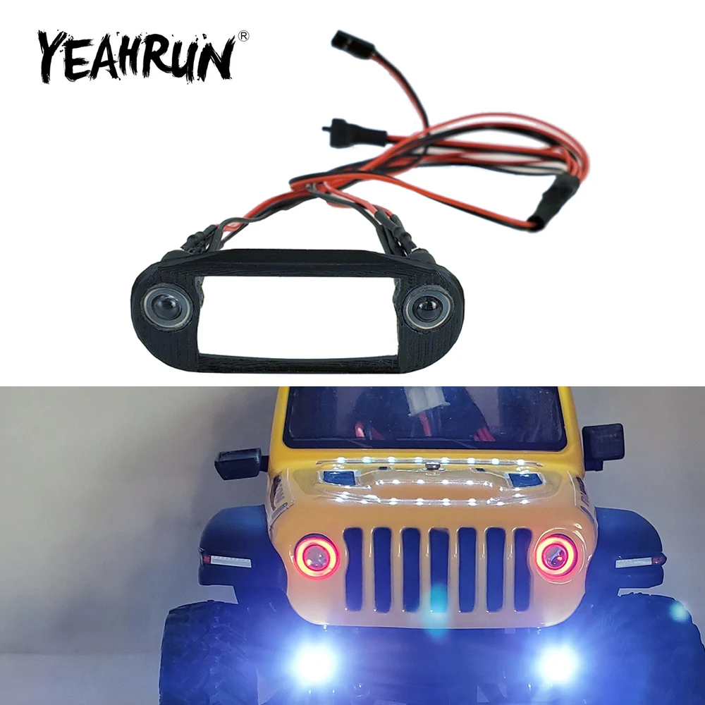 YEAHRUN 1/24 радиоуправляемая модель автомобиля спереди светильник светодиодный
