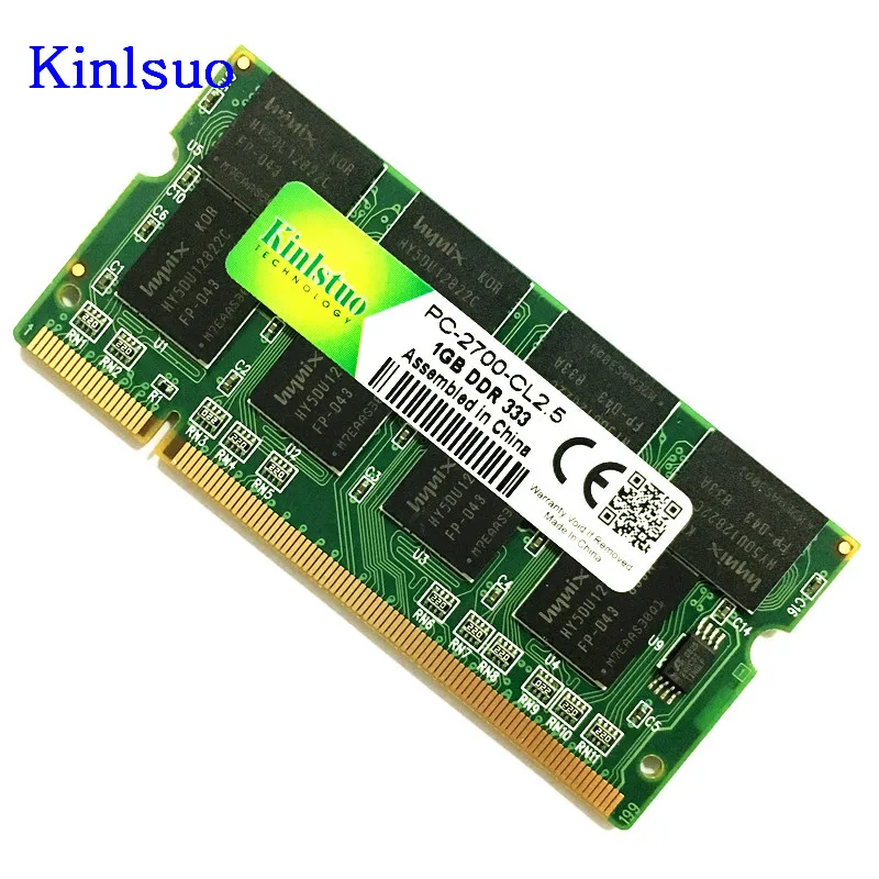 No brand DDR333(PC2700) SO-DIMM 200pin 1GB ノート用 wyw801m Laptop Memory Ram SO-DIMM PC2700 DDR 333 MHz 200PIN 1GB